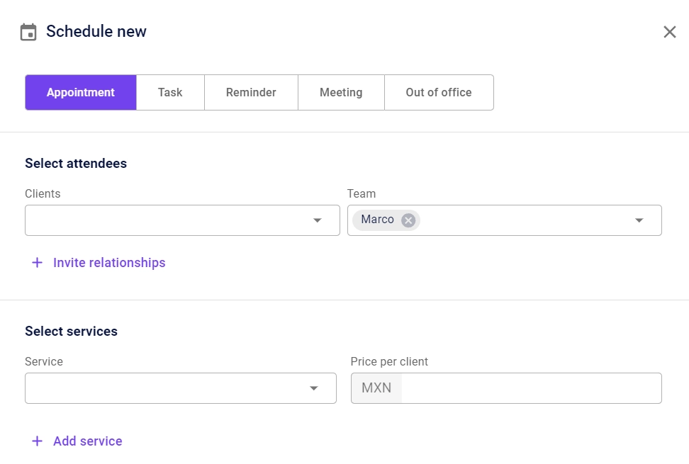 Booking Appointments on Carepatron