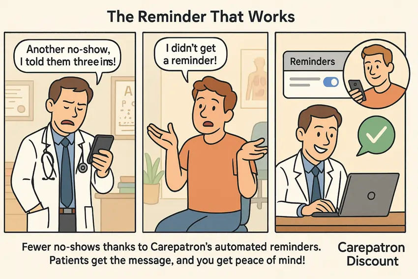 Carepatron Automated Reminders Meme